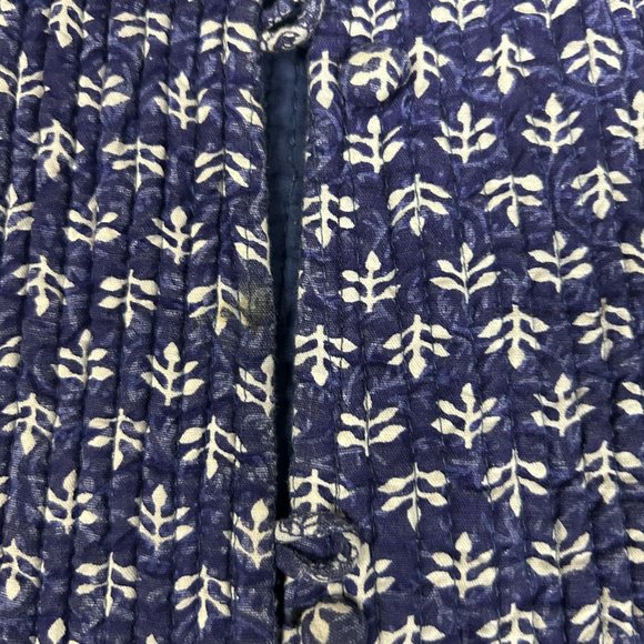 Upcycled Vintage Hippie/Boho Asian Inspired Reversible Quilted Vest Cotton M - Picture 8 of 9